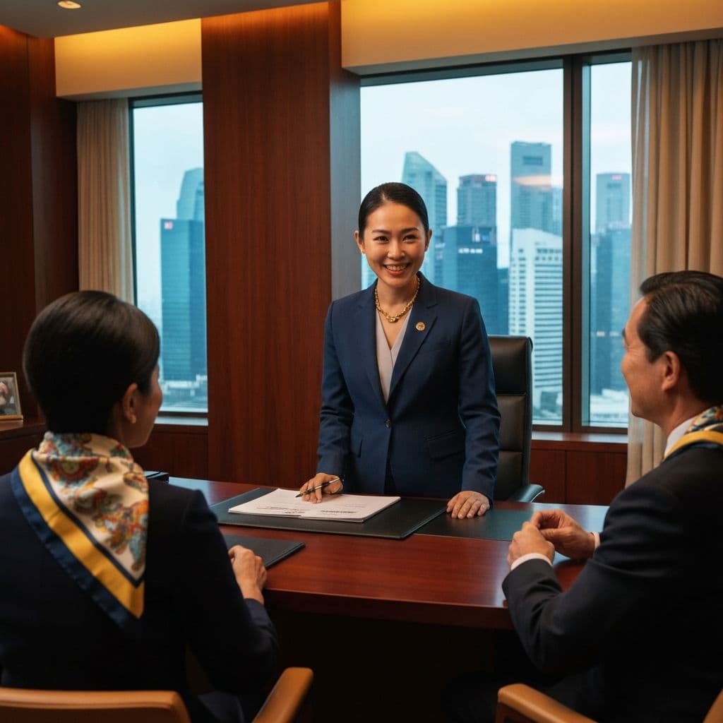 A Relationship Manager meeting with clients